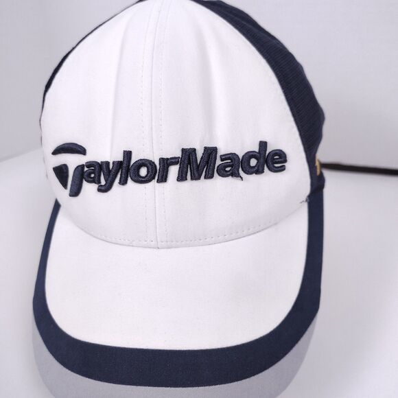 Taylormade TP Ball Golf Hat Men White Mesh Adjustable Performance Cap - One Size - Picture 2 of 8